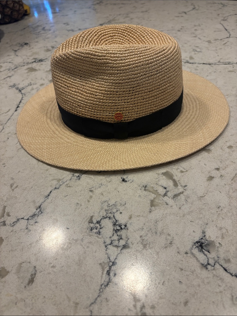 Unisex Mayser Panama Hat with Black Band
